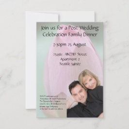 Rosa Lotus Blume Hochzeitsfeier Reaktion RSVP Karte