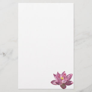Rosa Lotus Blume IV Briefpapier