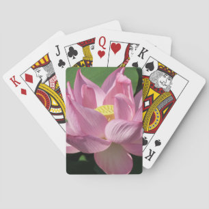 Rosa Lotus Blume IV Spielkarten