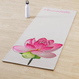 Rosa Lotus Blume persönliche lebendige energetisch Yogamatte