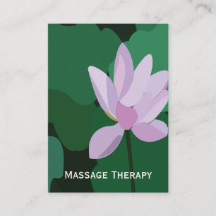 Rosa Lotus-Blume Visitenkarte