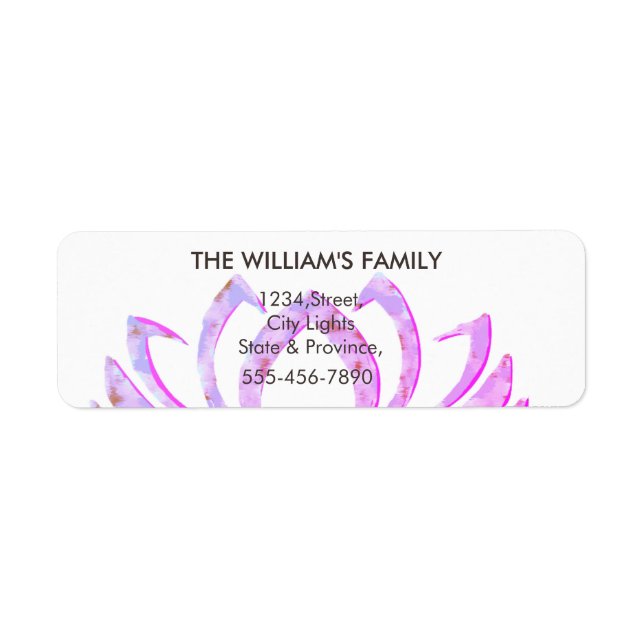 Rosa Lotus Blume Yoga Meditation Massage Fitness (Vorne)