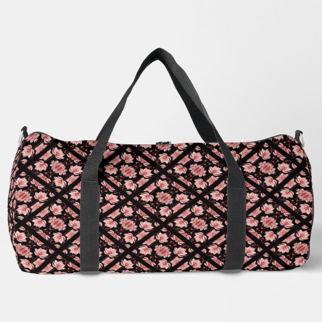 Rosa Lotus Classic Duffle Bag (Vorderseite)