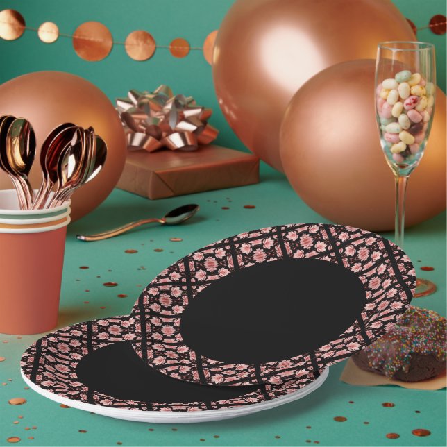 Rosa Lotus Classic Pappteller (Multi)