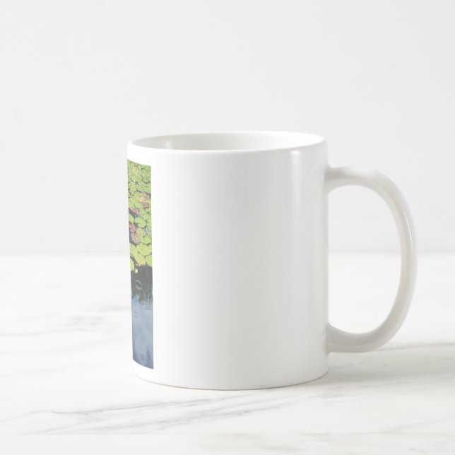 Rosa Lotus in Regen Kaffeetasse (Rechts)