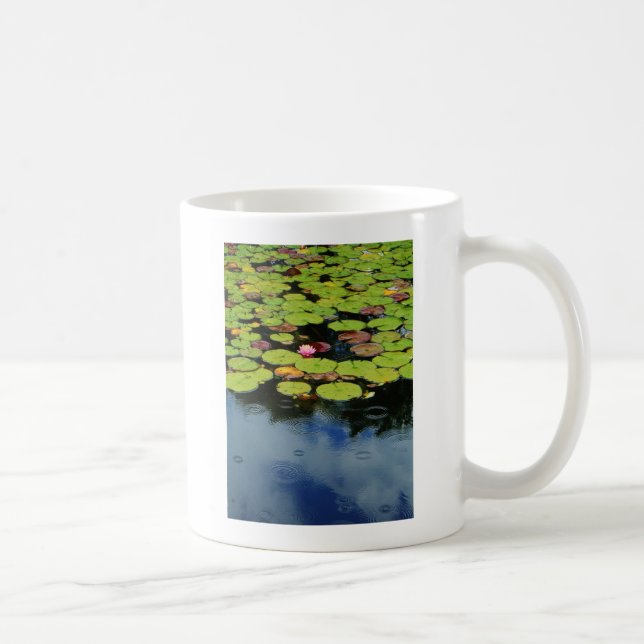 Rosa Lotus in Regen Tasse (Rechts)