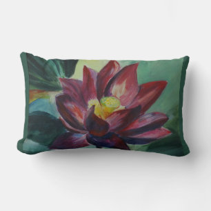 Rosa Lotus Lumbar Pillow 33 cm x 53 cm Lendenkissen