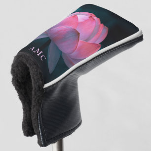 Rosa Lotus Monogram Putter Golfkopfabdeckung Golf Headcover