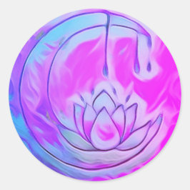 Rosa Lotus Moon Sticker