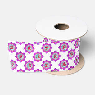 Rosa Lotus Satinband