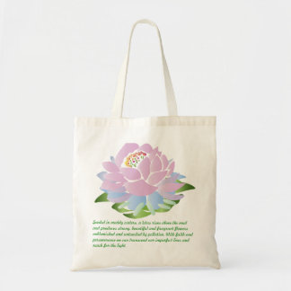 Rosa Lotus Tote Tasche