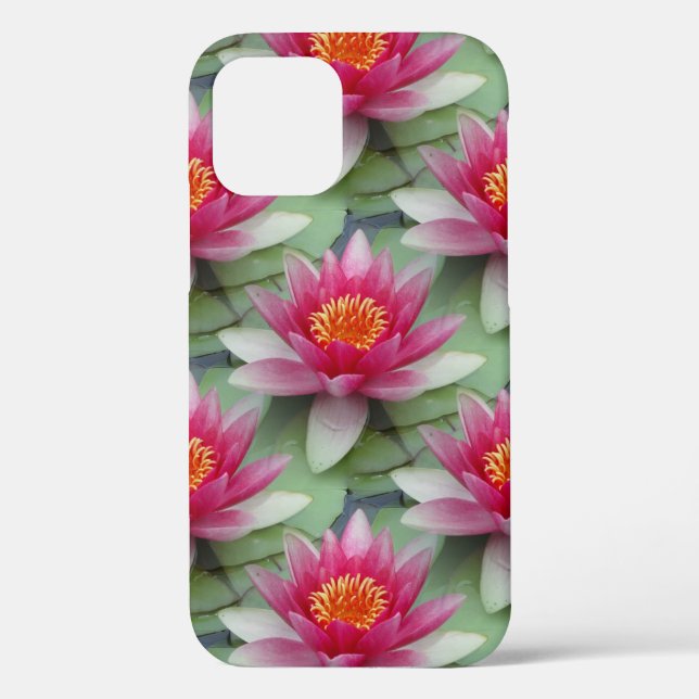 Rosa Lotus Wasserlilie Case-Mate iPhone Hülle (Rückseite)