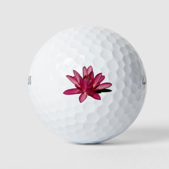 Rosa Lotus-Wasserlilie Golfball (Vorderseite)