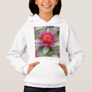 Rosa Lotus Wasserlilie Hoodie
