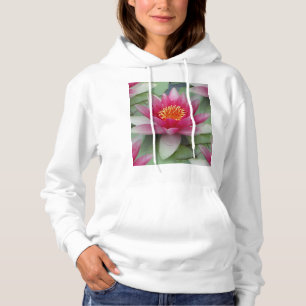 Rosa Lotus Wasserlilie Hoodie