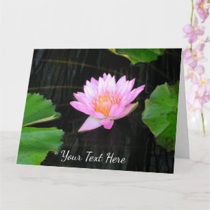 Rosa Lotus-Wasserlilie Karte