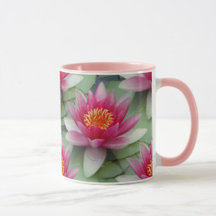 Rosa Lotus Wasserlilie Tasse