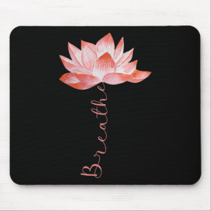 Rosa Lotusblume Yoga Atmung Meditation Yoga Liebha Mousepad