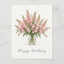 Rosa Löwenmäulchen Geburtstag
