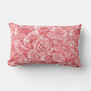 Rosa Lumbar Kissen 13"x21"