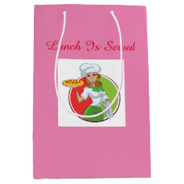 Rosa Lunch Bag Mittlere Geschenktüte