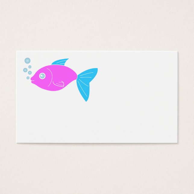 Rosa, lustiger Fisch (Vorderseite)