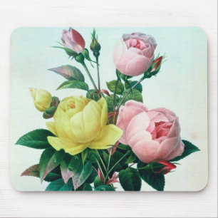 Rosa Lutea und Rosa Indica Mousepad