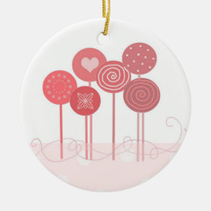 Rosa Lutscher Keramikornament