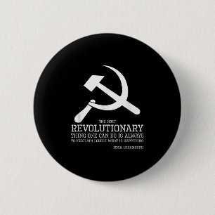 Rosa Luxemburg Zitat - Sozialist & Amp; Kommunisti Button