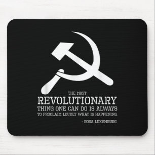 Rosa Luxemburg Zitat - Sozialist & Amp; Kommunisti Mousepad