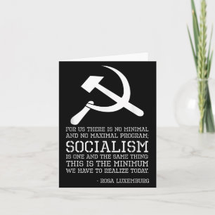 Rosa Luxemburg Zitat zum Sozialismus - Politische Karte