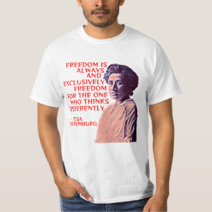 Rosa luxemburgisches Zitat T-Shirt