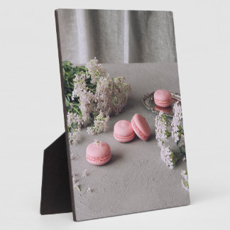 Rosa Macaron Fotoplatte