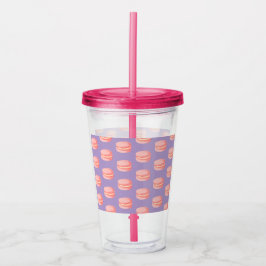 Rosa Macarons Acryltrinkbecher