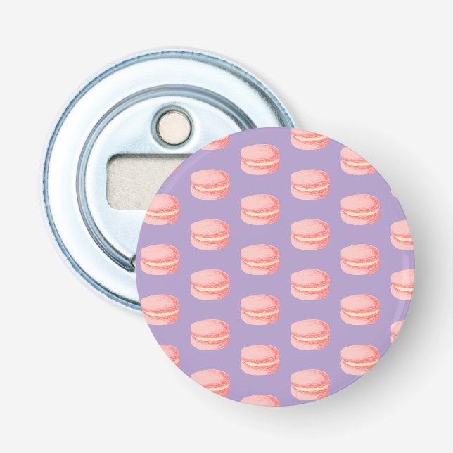 Rosa Macarons Flaschenöffner (Vorderseite)
