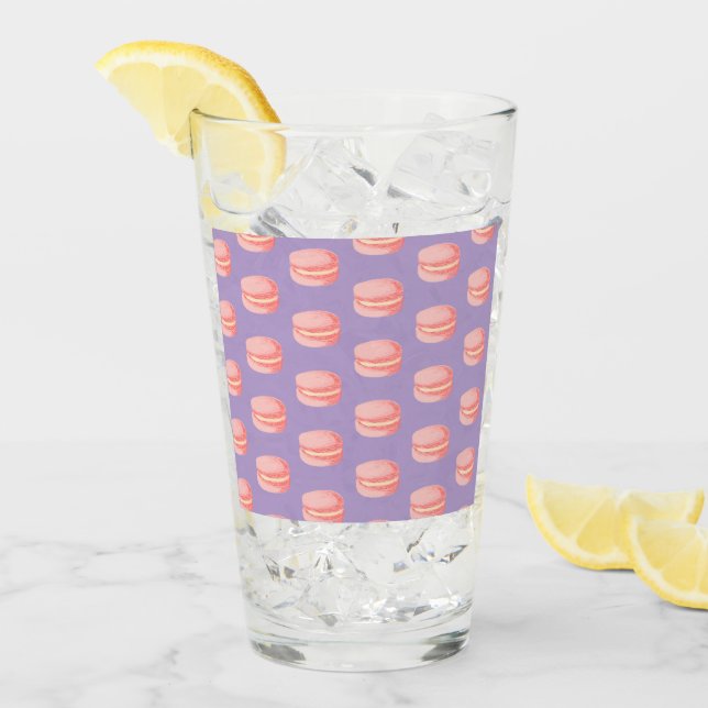 Rosa Macarons Glas (Vorderseite Ice)