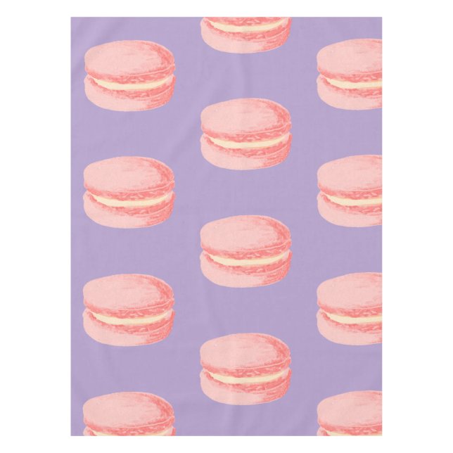 Rosa Macarons Tischdecke (Vorderseite)
