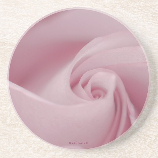 Rosa Macro Sandstein Untersetzer (Vorne)