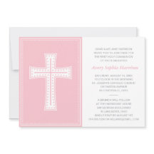 Rosa Mädchen-erste Kommunion