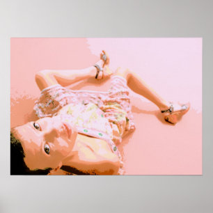 Rosa Mädchen Poster