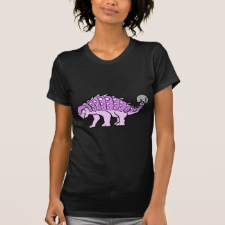 Rosa MädchenAnkylosaurus T-Shirt