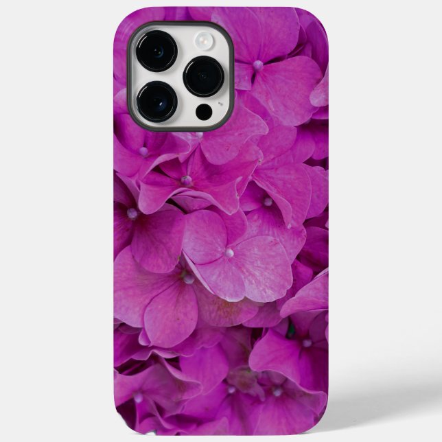 Rosa Magenta-Hydrangeas-Rose Case-Mate iPhone Hülle (Rückseite)