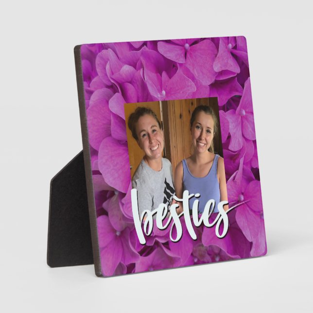 Rosa Magenta-Hydrangeas-Rose Fotoplatte (Vorderseite)