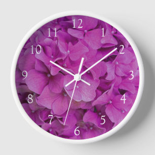 Rosa Magenta-Hydrangeas-Rose Uhr