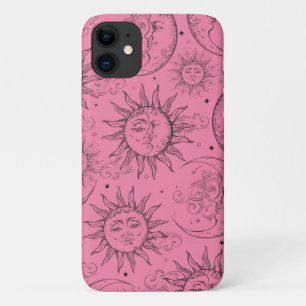 Rosa Magie Vintage Himmel Sonne Mond Sterne Case-Mate iPhone Hülle