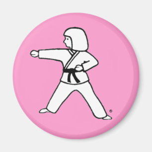Rosa Magnet des Kampfkunst-Kind 2