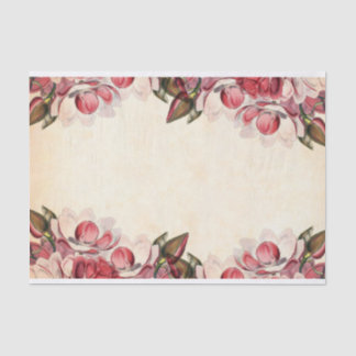 Rosa Magnolia-Blume Grenz-Parchment Seidenpapier