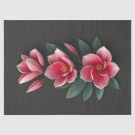 Rosa Magnolia-Blume Seidenpapier