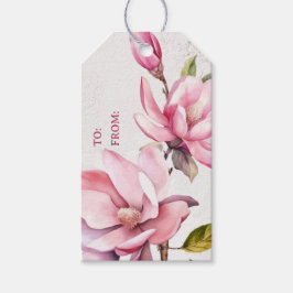 Rosa Magnolia von und zu Geschenktafel Geschenkanhänger