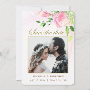 Rosa Magnolias florales FOTO Inspiration Hochzeit Save The Date